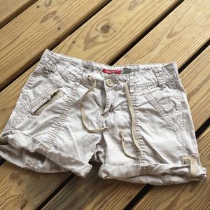 Tan cargo shorts